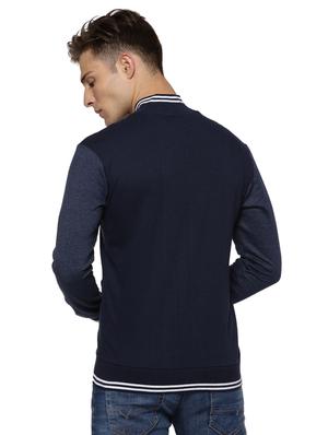 blue cotton bomber jacket - 15590324 - Standard Image - 3