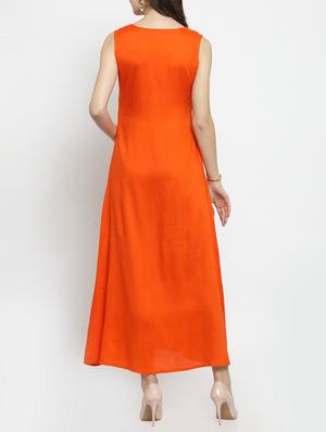 Embroidered a-line dress - 15590993 - Standard Image - 3