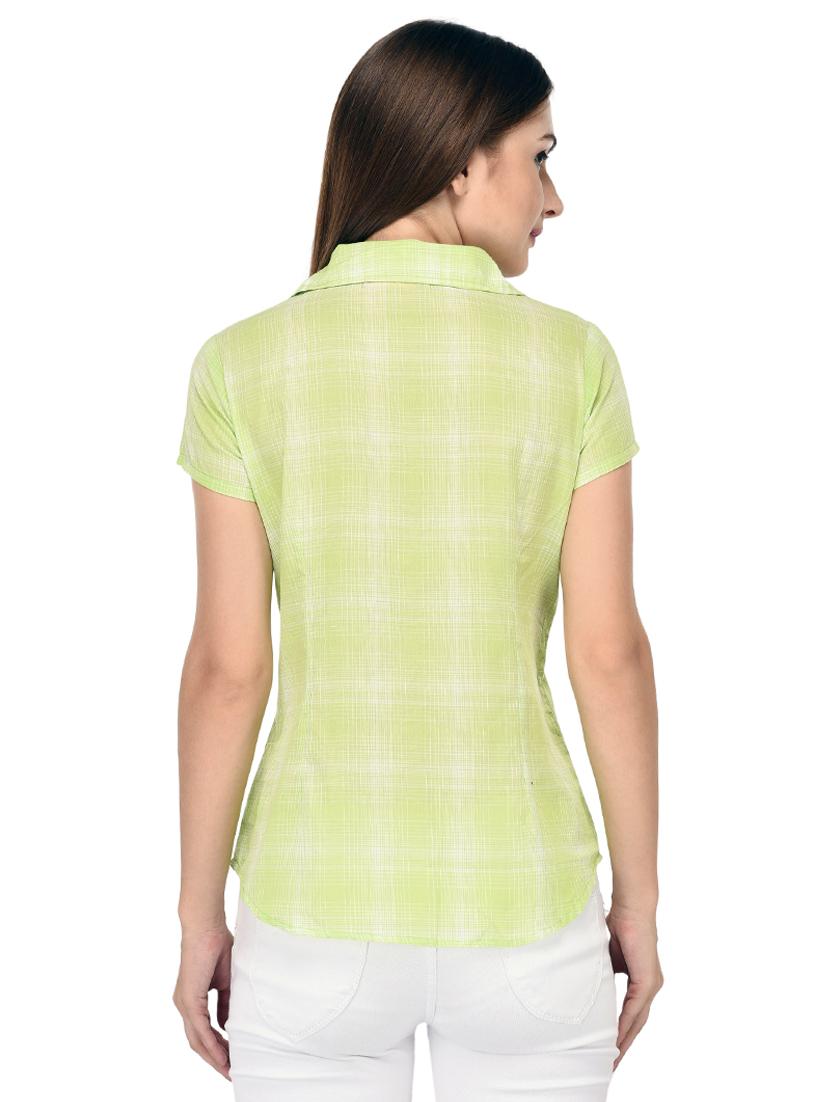 short sleeved checkered shirt - 15591376 - Zoom Image - 3