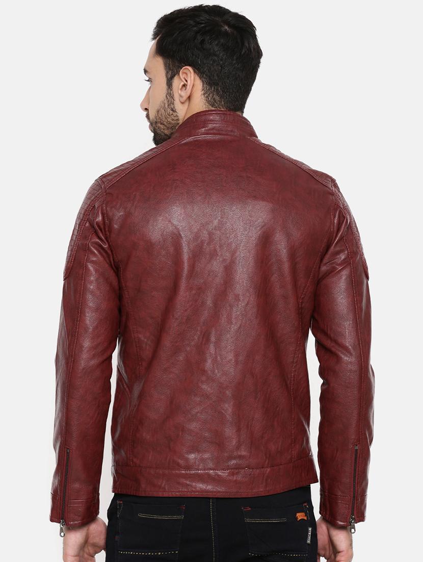 red leather biker jacket - 15601739 - Zoom Image - 3