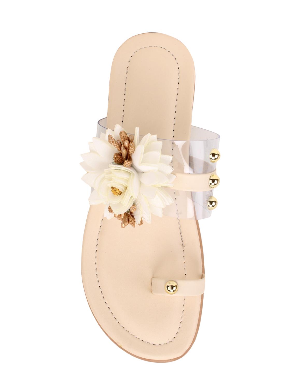 beige one toe sandals - 15601969 - Zoom Image - 3
