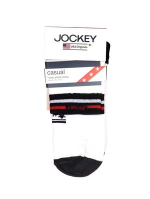 white cotton ankle length socks - 15604304 - Standard Image - 3