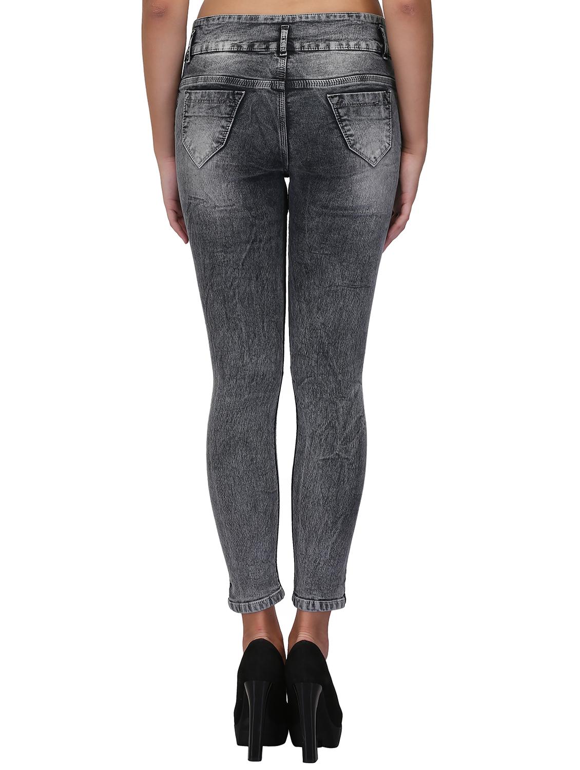 braid weave stone washed jeans - 15604538 - Zoom Image - 3