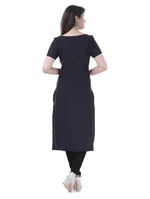 Color block straight kurta - 15605810 - Standard Image - 3