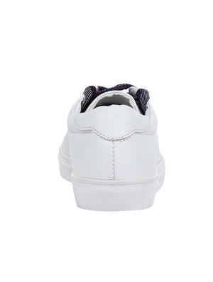 white lace-up sneakers - 15605964 - Standard Image - 3