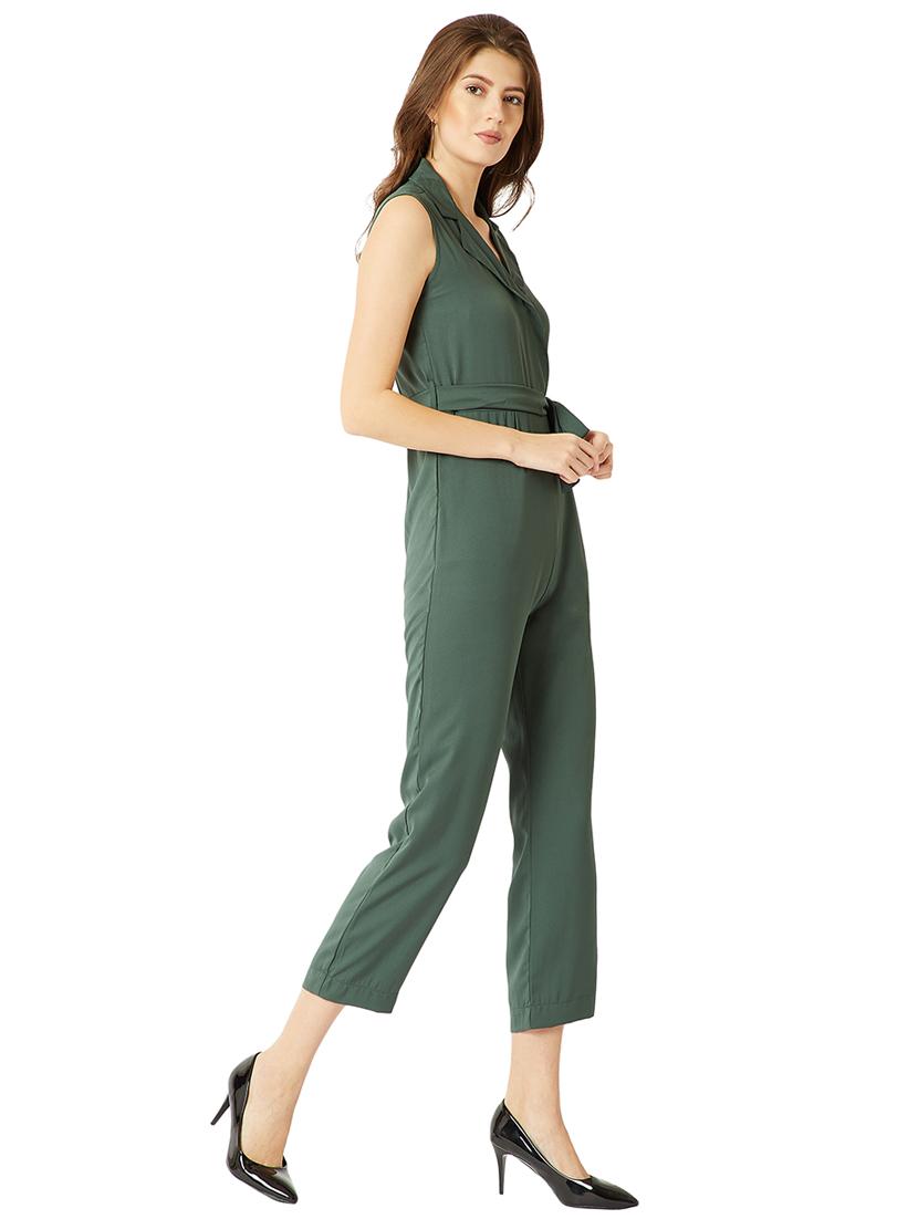 surplice neck tie-knot jumpsuit - 15606253 - Zoom Image - 3