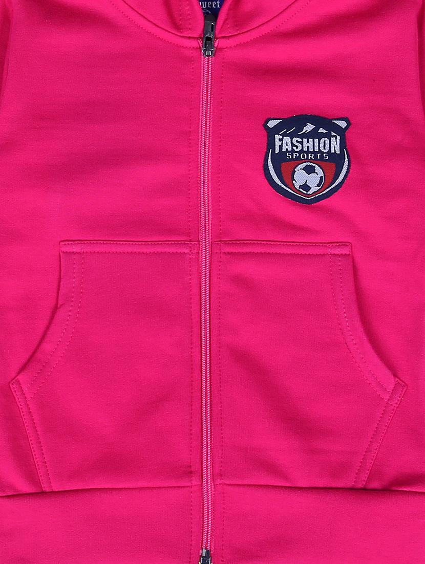 pink fleece sweatshirt - 15606295 - Zoom Image - 3