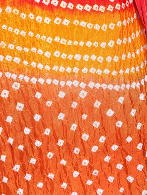 Bandhani flared lehenga set - 15606533 - Standard Image - 6