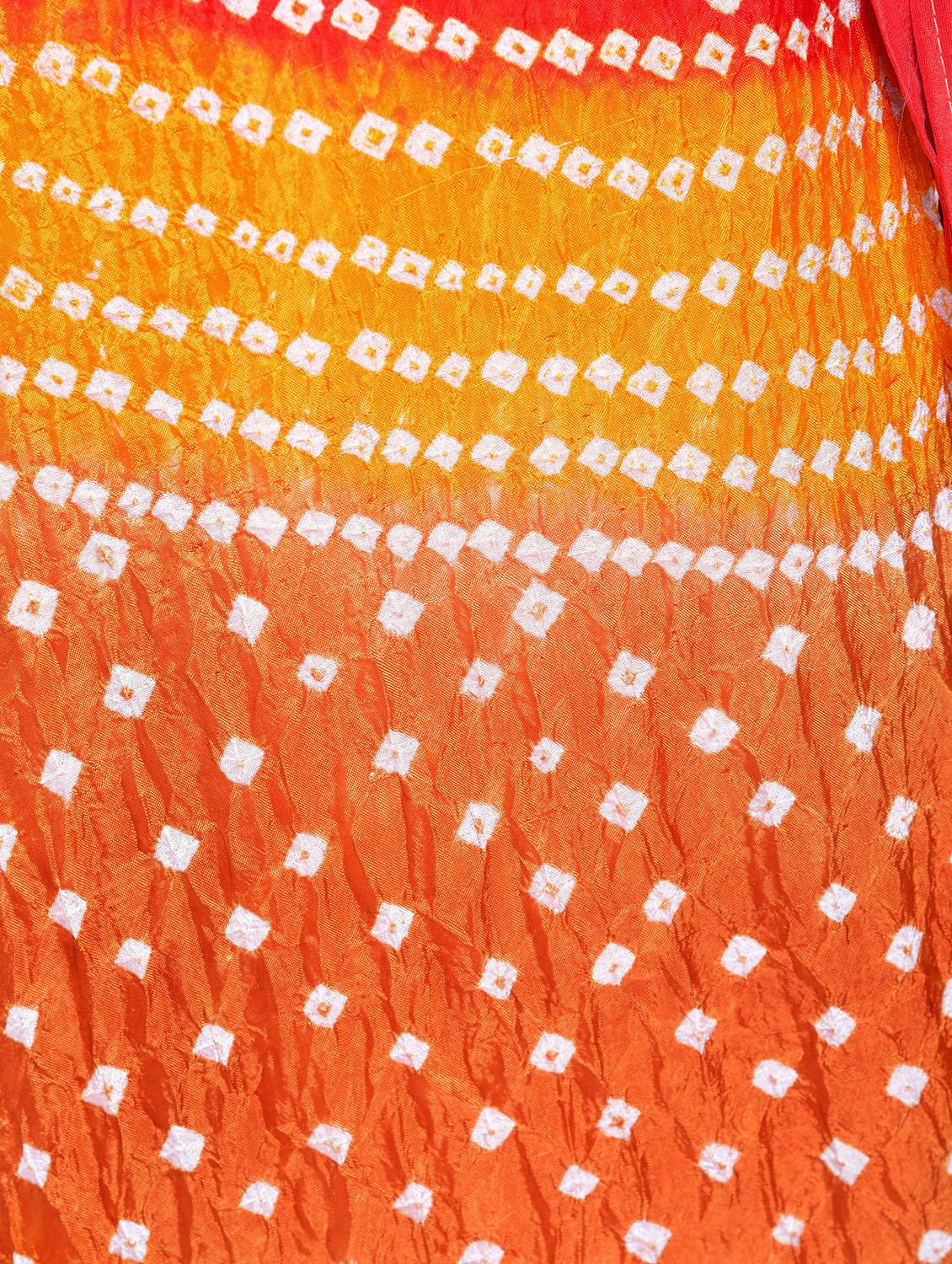 Bandhani flared lehenga set - 15606533 - Zoom Image - 6