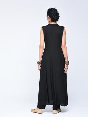 a-line pocket kurta with tassels - 15606724 - Standard Image - 3
