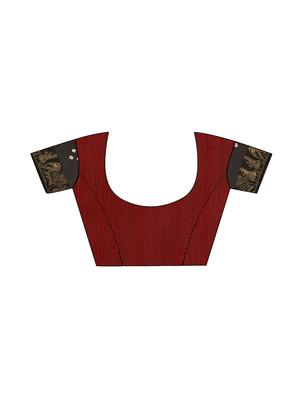 Zari bordered bandhani saree with blouse - 15607528 - Standard Image - 3