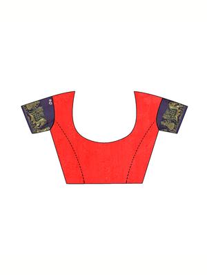 Zari bordered bandhani saree with blouse - 15607529 - Standard Image - 3