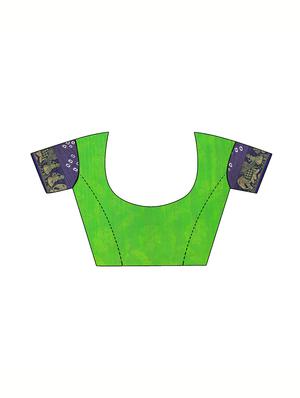 Zari bordered bandhani saree with blouse - 15607530 - Standard Image - 3