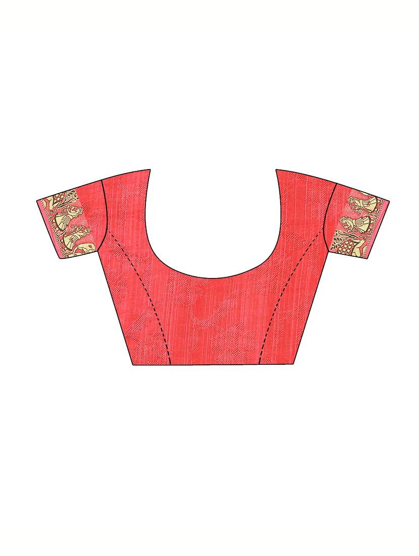Zari bordered bandhani saree with blouse - 15607533 - Zoom Image - 3
