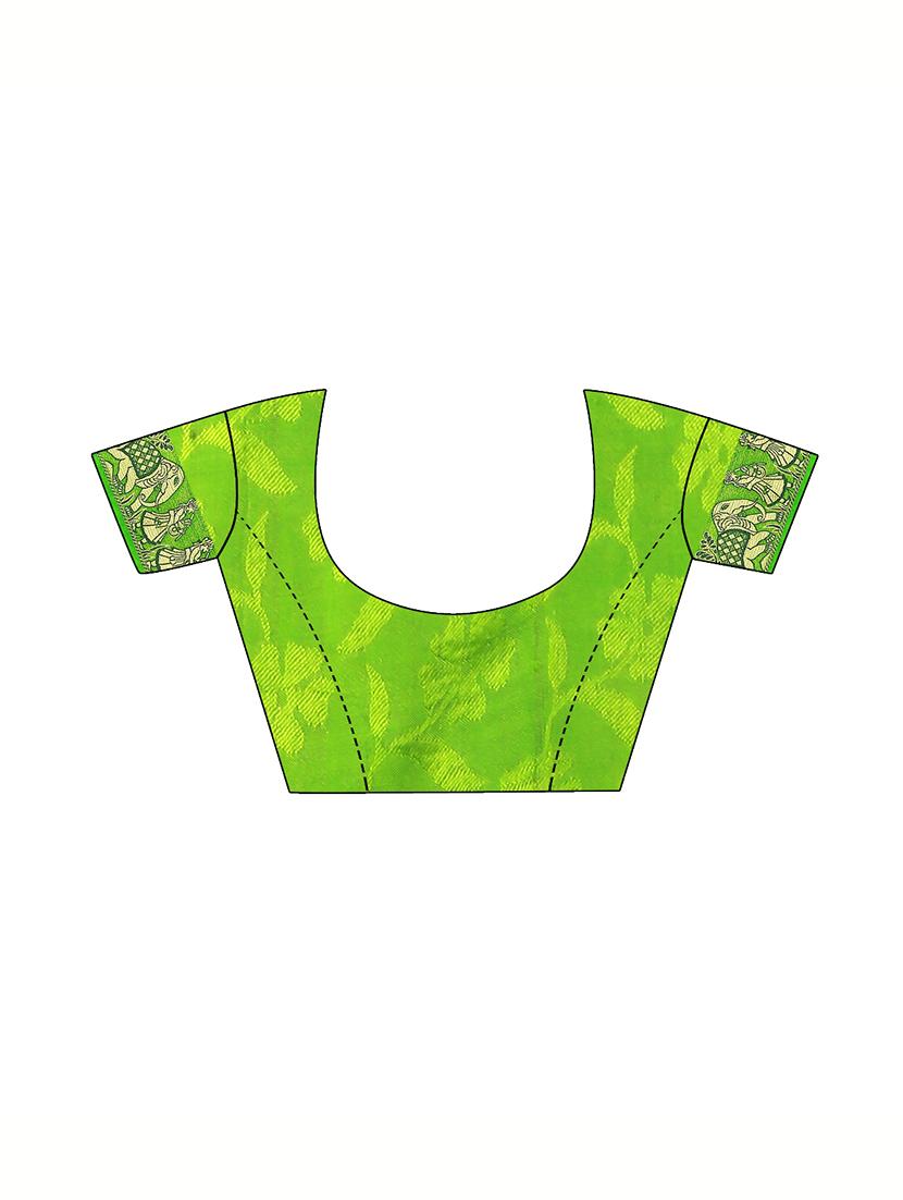 Zari bordered bandhani saree with blouse - 15607537 - Zoom Image - 3