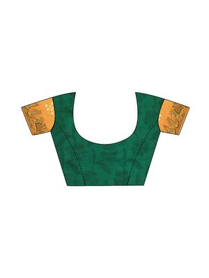 Zari bordered bandhani saree with blouse - 15607541 - Standard Image - 3