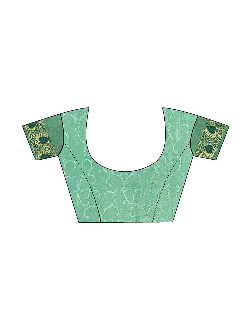 Zari bordered bandhani saree with blouse - 15607550 - Zoom Image - 3