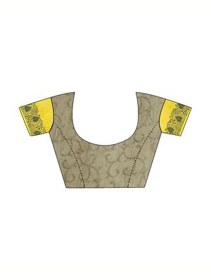 Zari bordered bandhani saree with blouse - 15607552 - Standard Image - 3