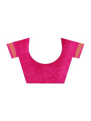 Zari bordered bandhani saree with blouse - 15607569 - Standard Image - 3