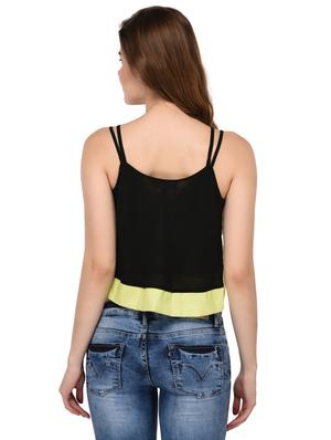 contrast detail crop cami top - 15607672 - Standard Image - 3