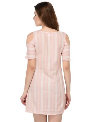 pocket detail striped sheath dress - 15607684 - Standard Image - 3