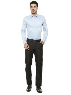 blue cotton formal shirt - 15608514 - Standard Image - 3