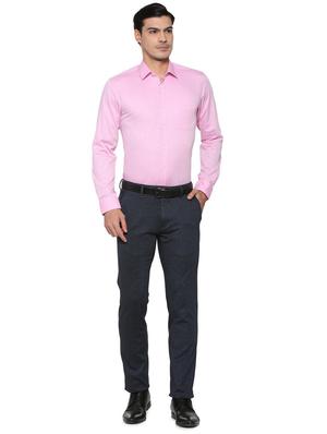 pink cotton blend formal shirt - 15608518 - Standard Image - 3