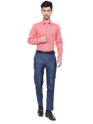 red cotton formal shirt - 15608586 - Standard Image - 3