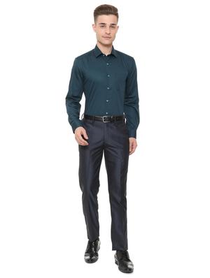 blue cotton formal shirt - 15608588 - Standard Image - 3