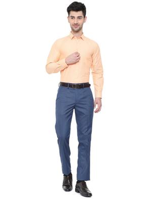 orange cotton blend formal shirt - 15608589 - Standard Image - 3