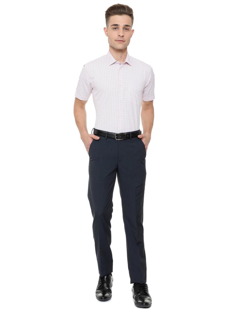 pink cotton blend formal shirt - 15608591 - Zoom Image - 3