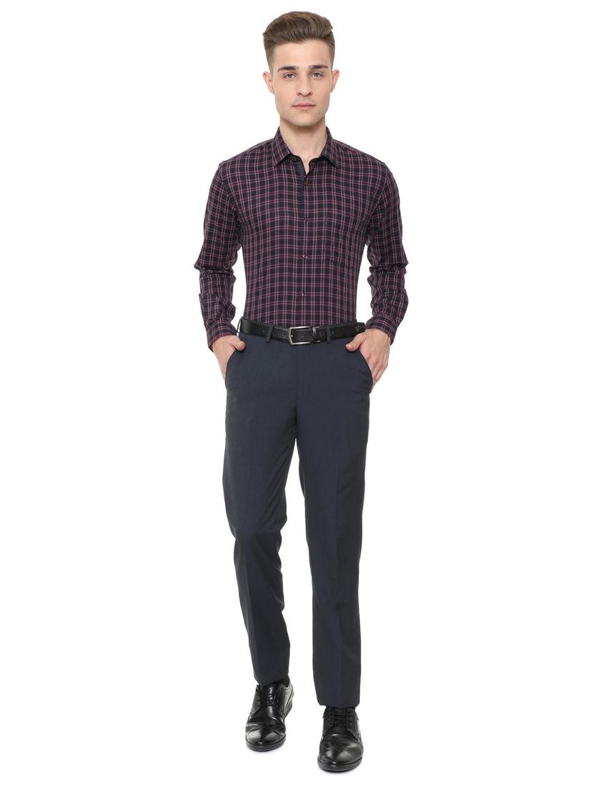 black cotton blend formal shirt - 15608600 - Zoom Image - 3
