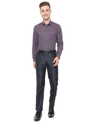 red cotton formal shirt - 15608614 - Standard Image - 3