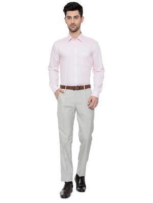 pink cotton formal shirt - 15608622 - Standard Image - 3