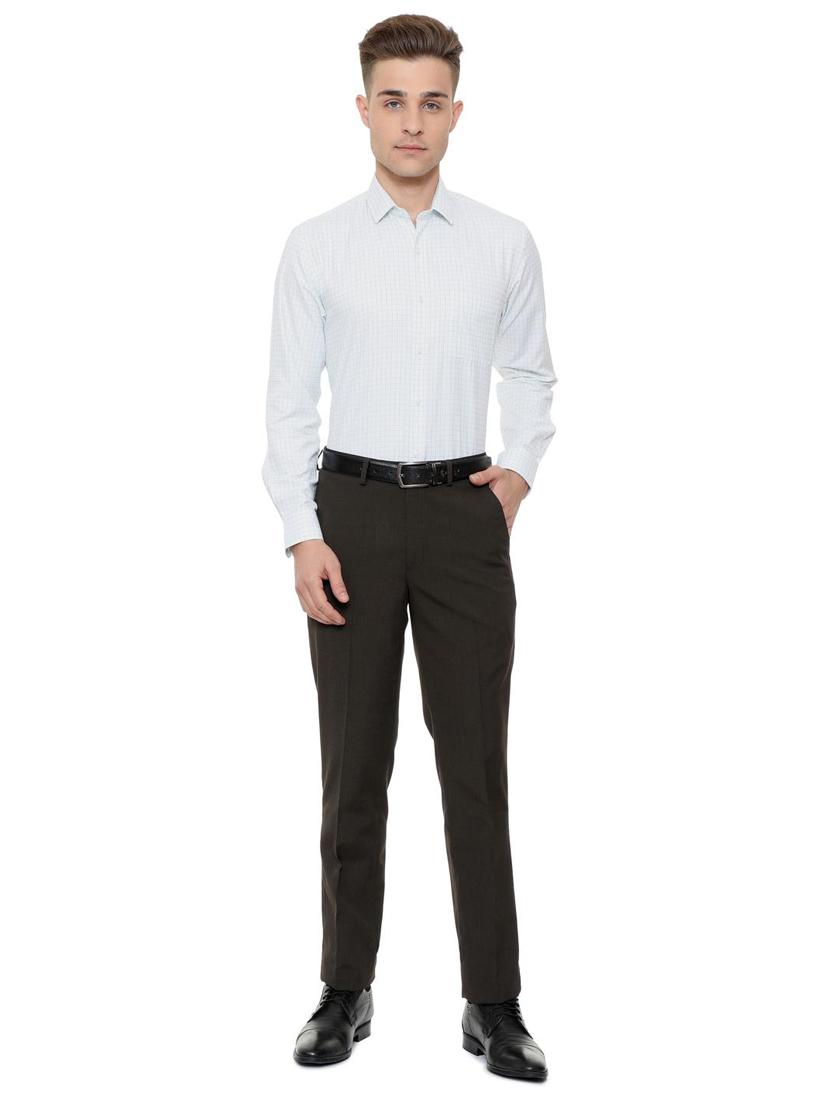white cotton blend formal shirt - 15608625 - Zoom Image - 3