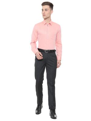 pink cotton blend formal shirt - 15608632 - Standard Image - 3