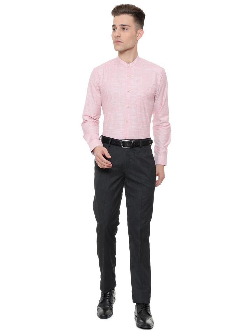 red cotton blend formal shirt - 15608634 - Zoom Image - 3