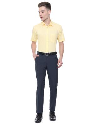 yellow cotton blend formal shirt - 15608637 - Standard Image - 3