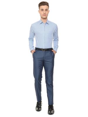 blue cotton casual shirt - 15608656 - Standard Image - 3