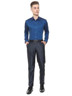 blue cotton formal shirt - 15608660 - Standard Image - 3
