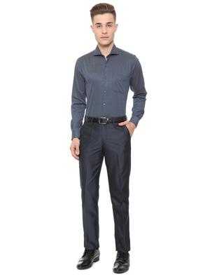 blue cotton formal shirt - 15608681 - Standard Image - 3