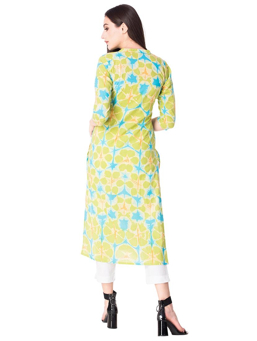 Printed straight kurta - 15608831 - Zoom Image - 3