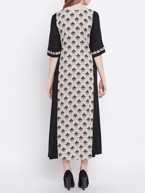 A-line printed dress - 15608840 - Standard Image - 3