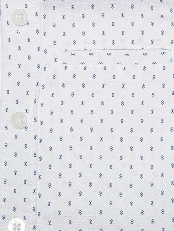 white cotton blend shirt - 15608868 - Zoom Image - 3