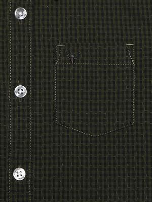 green cotton blend shirt - 15608872 - Standard Image - 3
