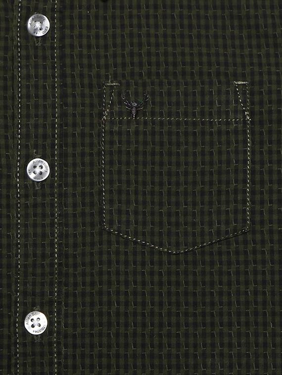 green cotton blend shirt - 15608872 - Zoom Image - 3