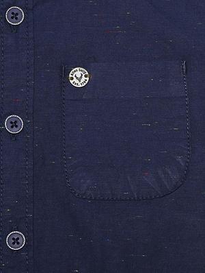 blue cotton blend shirt - 15608880 - Standard Image - 3