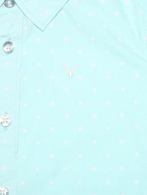 blue cotton blend shirt - 15608883 - Standard Image - 3