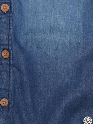 blue cotton blend shirt - 15608889 - Standard Image - 3