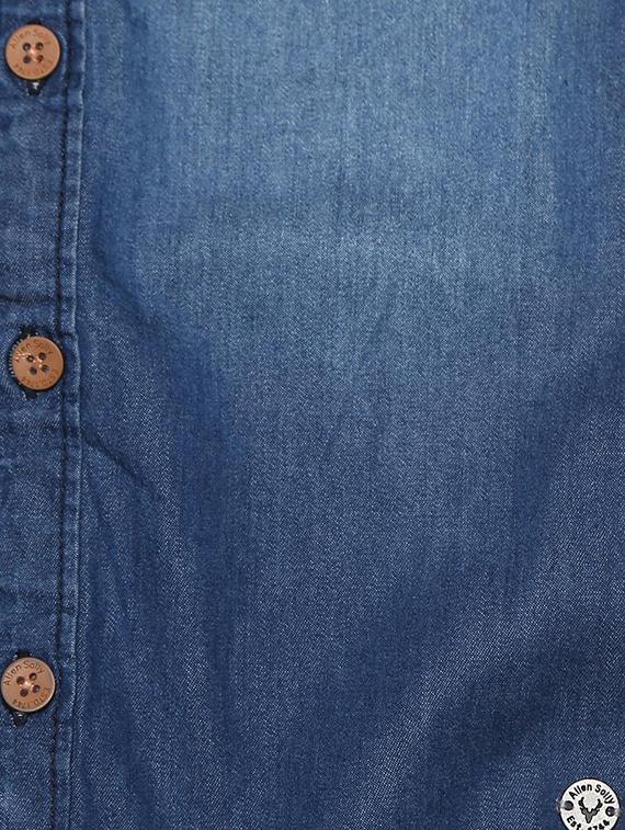 blue cotton blend shirt - 15608889 - Zoom Image - 3